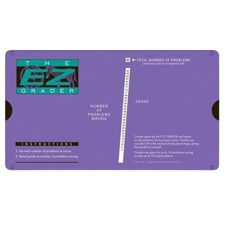 ORIGINAL E-Z GRADER Original E-Z Grader EZ-5703PURPLE-3 Purple Score Up To 95 Questions - 3 Each EZ-5703PURPLE-3